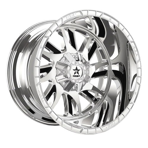 RBP Wheel 69R Swat 24x14 5x127/5x139.7 -76 ET 78 CB Chrome w/Black Insert (69R-2414-58-76C)