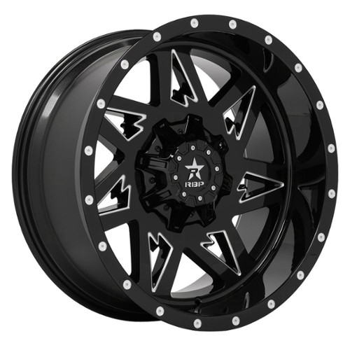 RBP Wheel 71R Avenger 20x10 8x180 -25 ET 124.1 CB Gloss Black/Milled (71R-2010-78-25BG)