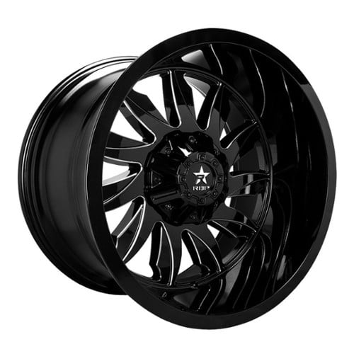 RBP Wheel 74R Silencer 20x10 8x180 -25 ET 124.1 CB Gloss Black/Milled (74R-2010-78-25BG)