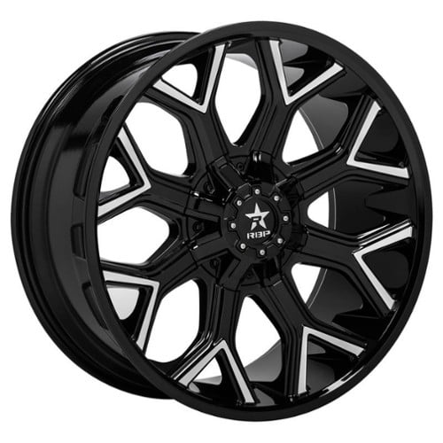 RBP Wheel 88R Tribute 20x10 5x127/5x139.7 -12 ET 78.1 CB Black Milled (88R-2010-58-12BG)