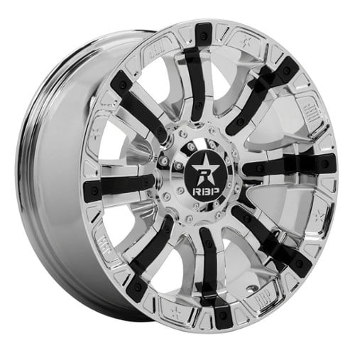 RBP Wheel 94R 22x12 8x165.1 -44 ET 117 CB Chrome w/Black Insert (94R-2212-86-44C)