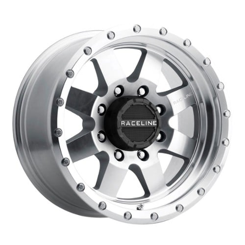 Raceline 935MC Defender 17x9 5x127 -12 ET 83.8 CB Machined with Clear Coat (935MC-79050-12)