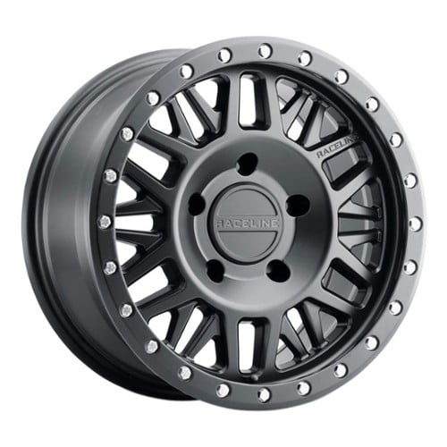 Raceline 951 Ryno 17x9 8x180 -12 ET 130.8 CB Satin Black (951B-79088-12)