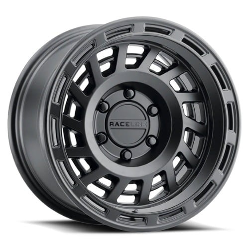 Raceline 957B Halo 17x8.5 6x120 0 ET 67.1 CB Satin Black (957B-78562-00)