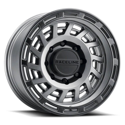 Raceline 957GB Halo 17x8.5 6x120 0 ET 67.1 CB Gunmetal w/Black Ring (957GB-78562-00)