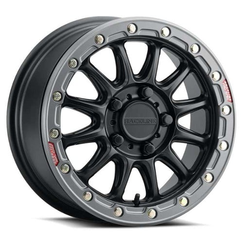 Raceline A14BG Alpha Beadlock 17x7 5x114.3 40 ET 68 CB Black Gunmetal (A14BG-77012+40)