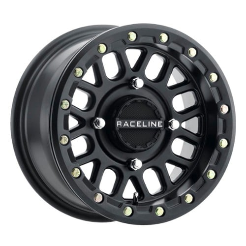 Raceline A93B Podium Beadlock 14x7 4x137 10 ET 132.5 CB Black True Beadlock (A93B-47037+10)