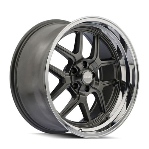 Ridler 610 17x7 5x120.65 0 ET 83.8 CB Gray/Polished Lip (610-7761G)