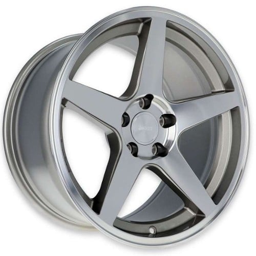 Rocket Racing Flare B 18x8 5x120.65 0 ET 78.1 CB Titanium Machined (TTR29-886145-B)