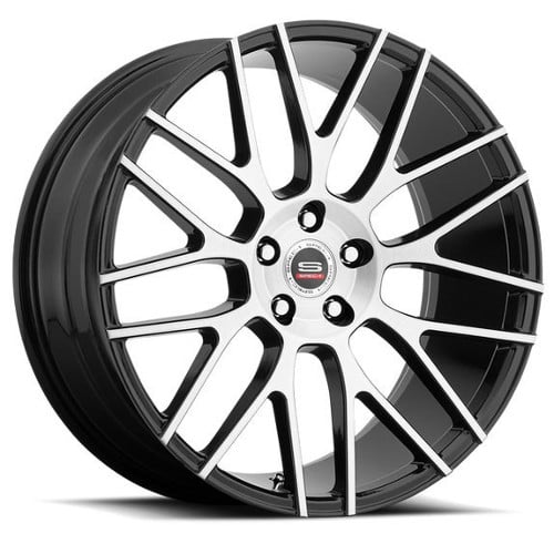 Spec-1 SPL-001 20x10.5 Blank 5 Lug 20 ET 73.1 CB Gloss Black Brushed (SPL201201054020GBB)