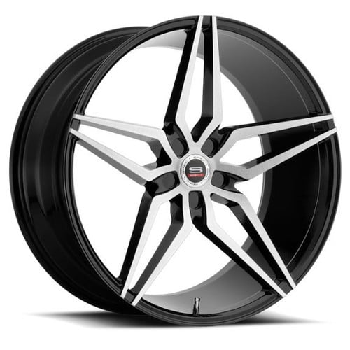 Spec-1 SPM-81 22x10.5 Blank 5 Lug 20 ET 73.1 CB Gloss Black Brushed (SPM81221054020GBB)