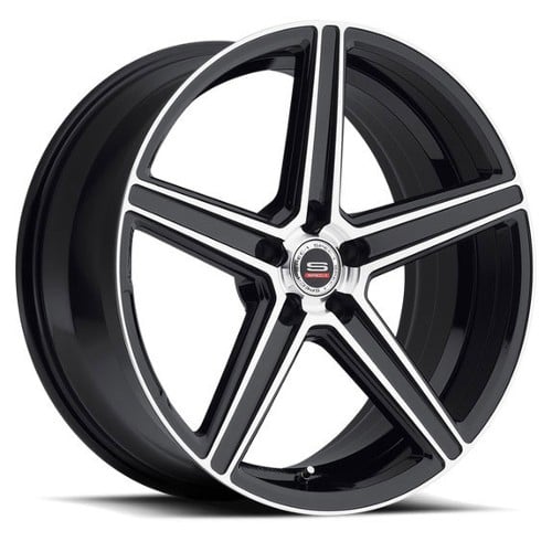 Spec-1 SP-8 19x9.5 Blank 5 Lug 38 ET 73.1 CB Gloss Black Machined (SP819954038GBM)