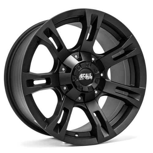 Scale 4x4 7077 Buckshot 17x9 5x114.3/5x127 -6 ET 83.1 CB Matte Black (S7077-7929)