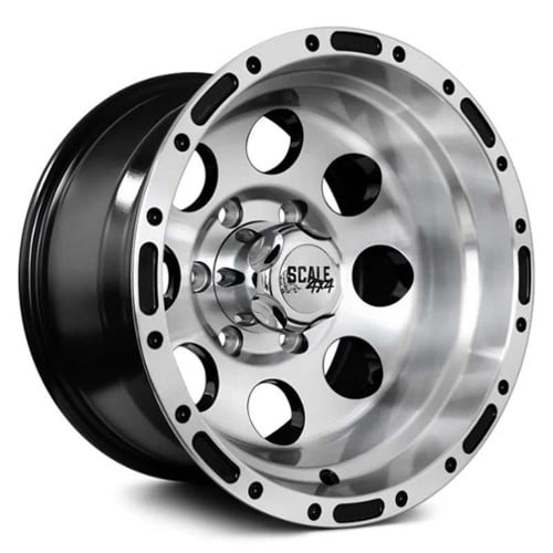 Scale 4x4 S52 15x10 5x114.3 -46 ET 83 CB Black Machined (S52-5165-N46-BMF)