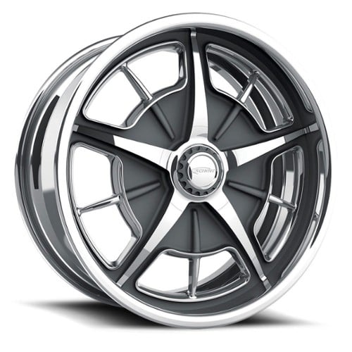 Schott Split-Window (Std Profile) 17x7 6.35 to 31.75 ET 108 CB Custom Finish (116-17700XXS)