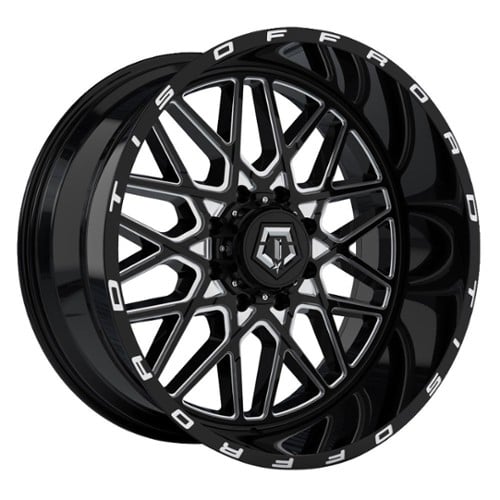 TIS Offroad 548BM 20x12 6x135/6x139.7 -44 ET 106.2 CB Machined Gloss Black (548BM-2126844)