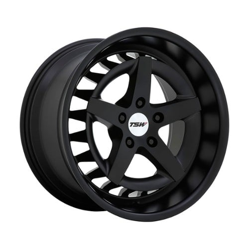 TSW Alloy Degner 18x8.5 5x114.3 40 ET 76.1 CB Semi Gloss Black (1885DNR405114M76)