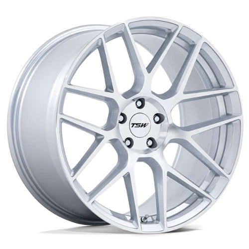 TSW Alloy Lasarthe TW002 17x8 5x108 40 ET 72.56 CB Silver Machined (TW002SD17804540)