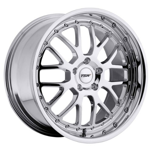 TSW Alloy Valencia 20x10 5x112 40 ET 72 CB Chrome (2010VAL405112C72)