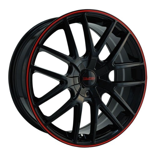 Touren TR60 3260 16x7 4x100/4x114.3 42 ET 67.1 CB Black/Red Ring (3260-6701BR)