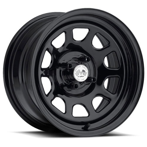 U.S. Wheel Daytona 022 15x7 4x100 0 ET 67.56 CB Black (022-5741BLK)