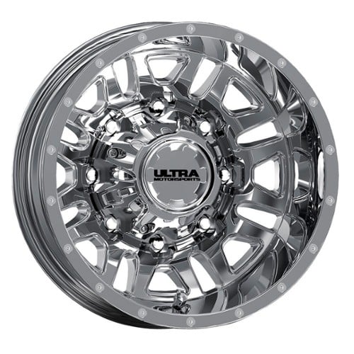 Ultra 003 Hunter Truck Dually Rear 17x6.5 8x200 -140 ET 156.2 CB Chrome (003-7692RC)