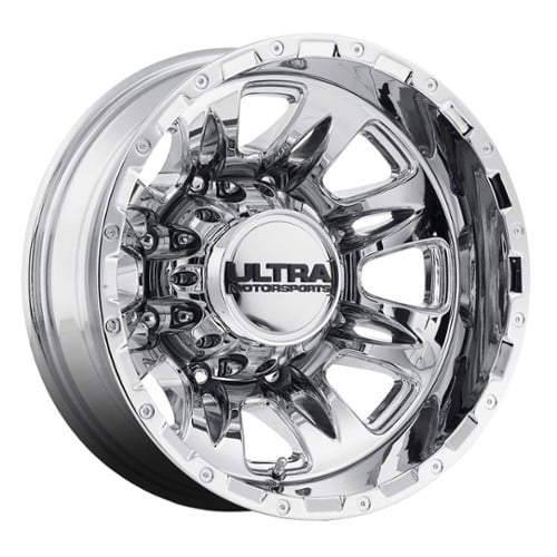 Ultra 049 Predator Dually Rear 17x6.5 8x165.1 -140 ET 121.7 CB Chrome (049-7681RC)