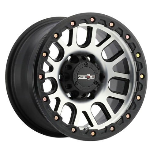 Vision Nemesis 17x9 5x127 -12 ET 71.5 CB Matte Black Machined Face (111-7973MF-12)