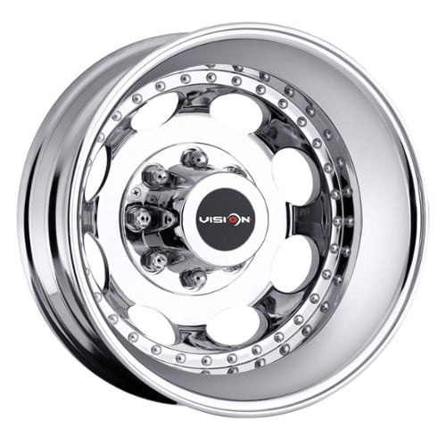 Vision 181 Hauler Duallie Rear 17x6.5 8x210 -143 ET 154.2 CB Chrome (181H7679CR)