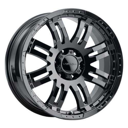 Vision 375 Warrior 16x8 8x165.1 -6 ET 125.2 CB Gloss Black (375-6881GB-6)