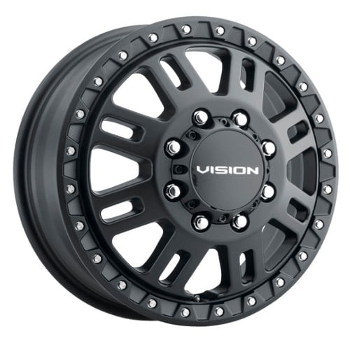 Vision 408 Manx2 Front 17x6.5 8x210 121 ET 154.2 CB Satin Black (408-7679SBF)