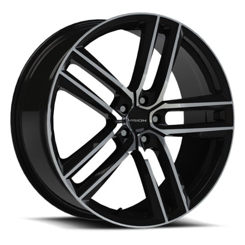 Vision 475 Clutch 18x8.5 5x114.3 12 ET 73.1 CB Gloss Black Machined Face (475V8865GBMF12)