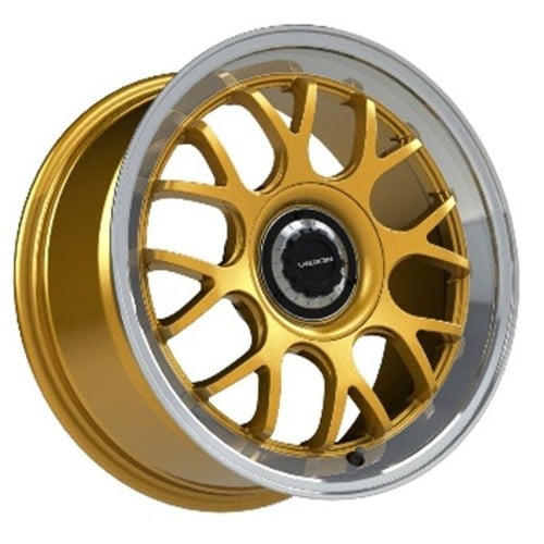 Vision 478 Alpine 16x8 5x100/5x115 38 ET 73.1 CB Gold Machined Lip (478-6813GOML38)