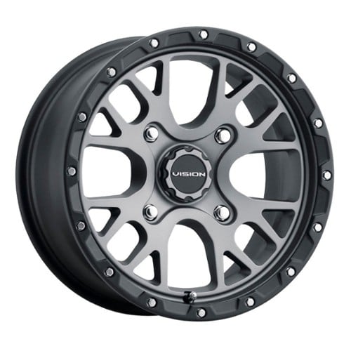 Vision 545 Rocker 14x7 4x110 13 ET 86 CB Satin Gray (545-147110SGBL44)