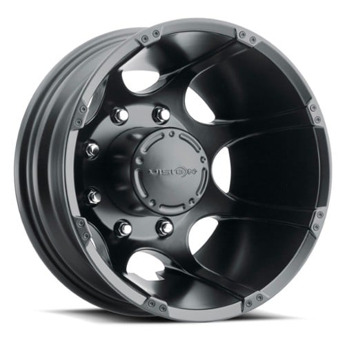 Vision 715 Crazy Eightz Duallie 17x6.5 8x200 -143 ET 145.5 CB Matte Black (715H7680MBR)