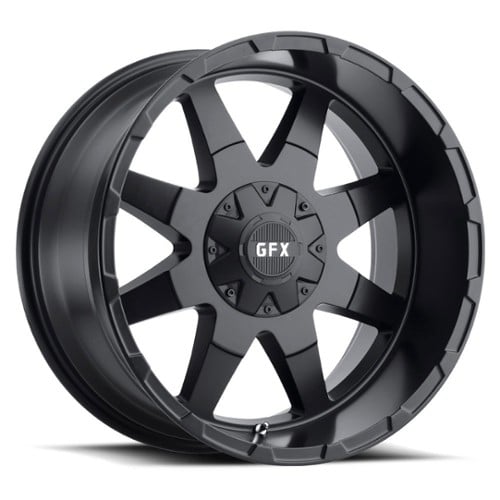 GFX TR12 17x9 5x114.3/5x127 12 ET 73.1 CB Matte Black (T12790500812MB)