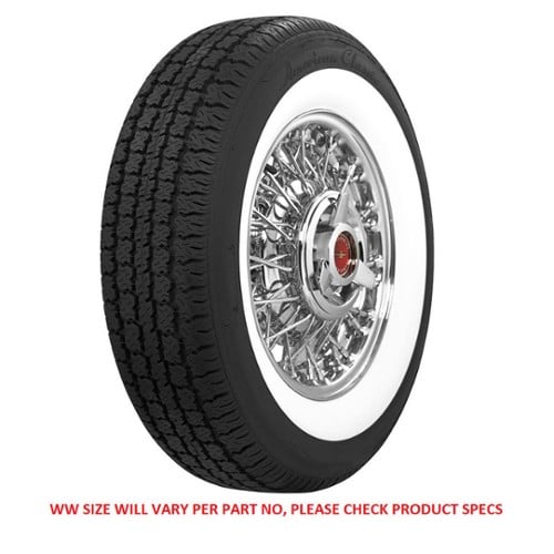 American Classic Wide Whitewall Radial 165R15 86S WW (579817C)