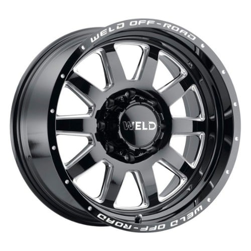 Weld Off-Road Stealth W102 18x9 8x165.1 -12 ET 125.1 CB Gloss Black Milled (W10289082450)