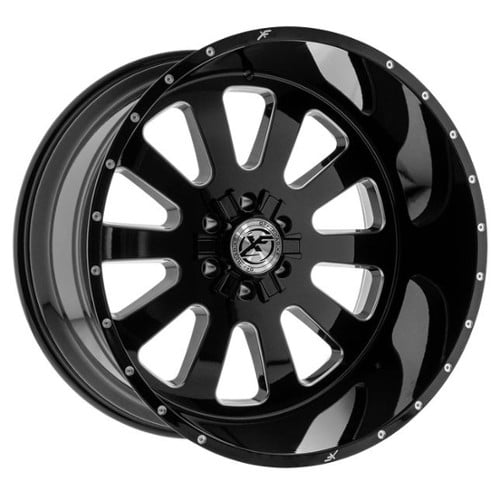 XF Off-Road XFX-302 17x10 6x135/6x139.7 12 ET 108 CB Gloss Black Milled (XFX302171061351397+12BMW)