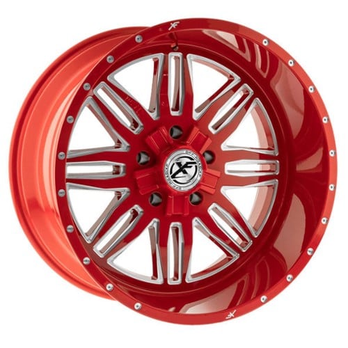 XF Off-Road XFX-303 22x12 5x139.7/5x150 -44 ET 110.3 CB Red Milled (XFX30322125139715044RM)