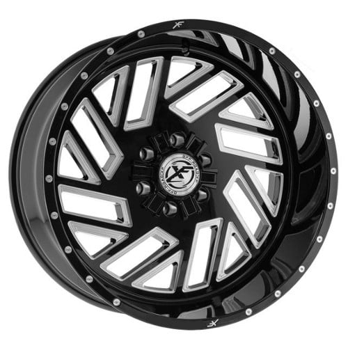 XF Off-Road XFX-304 20x9 5x114.3/5x127 0 ET 78.1 CB Gloss Black Milled (XFX304209051143127+0BMW)