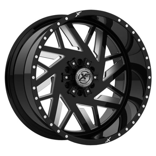 XF Off-Road XFX-306 20x9 5x114.3/5x127 0 ET 78.1 CB Gloss Black Milled (XFX306209051143127+0BMW)