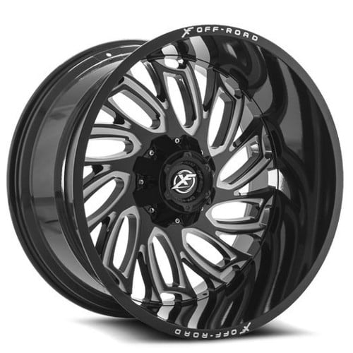 XF Off-Road XF-207 20x9 8x165.1/8x180 0 ET 125.2 CB Gloss Black Milled (XF20720981651180+0GBML)