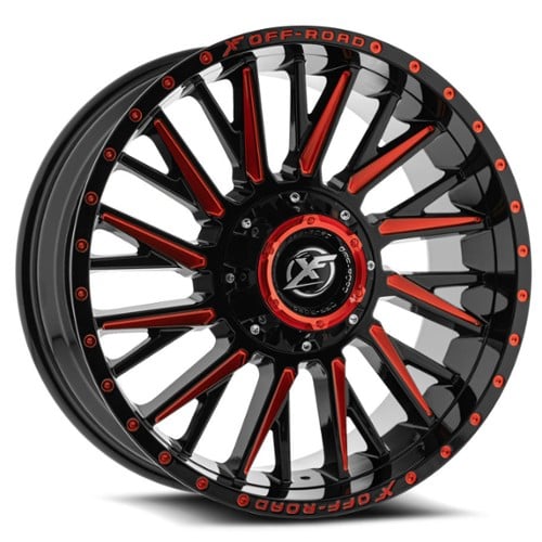 XF Off-Road XF-211 20x9 5x127/5x139.7 0 ET 78.1 CB Gloss Black Red Milled (XF226209051271397+0GBMLR)