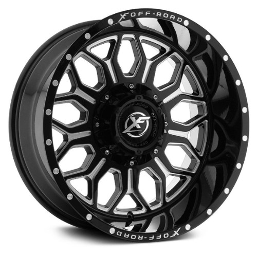 XF Off-Road XF-227 20x10 5x127/5x139.7 -12 ET 78.1 CB Gloss Black Milled (XF22720105127139712GBML)