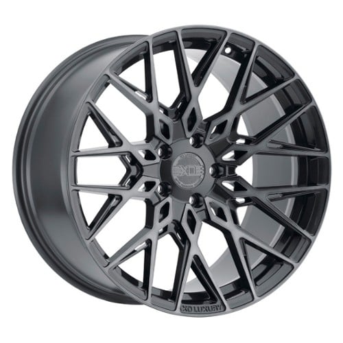 XO Luxury Phoenix 20x11 5x112 37 ET 66.6 CB Gunmetal w/Brushed Gunmetal Face (2011PHX375112G66)