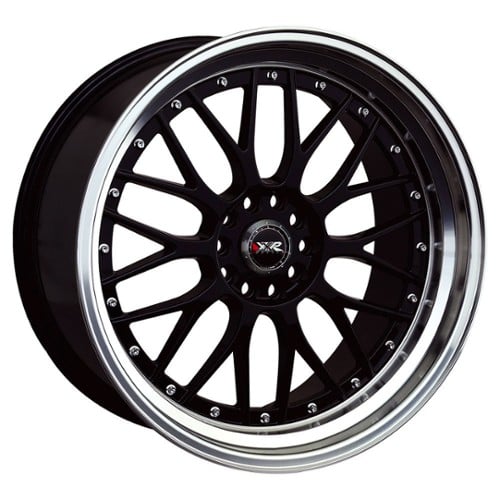 XXR 521 17x7 4x100/4x114.3 38 ET 73.1 CB Black / Machined Lip (52177082N)